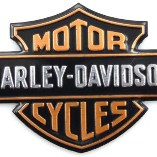 1x Harley Davidson Emblem Fuel Tank Gas Badge Motorcycle Decal 2.25" x 1.55"